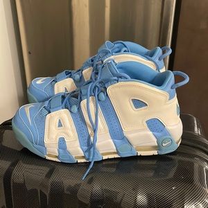 Nike Uptempo, Light Blue/White, Size 10.5